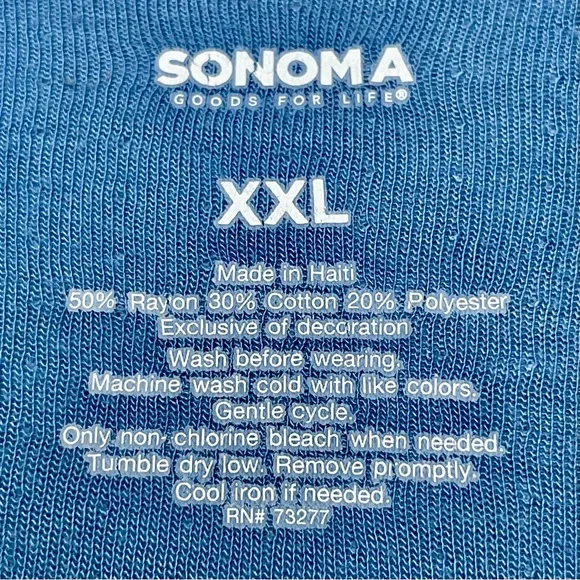 EUC | Men’s Sonoma Heathered Baby Blue Crewneck Top | Size XXL - Picture 5 of 5
